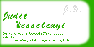 judit wesselenyi business card